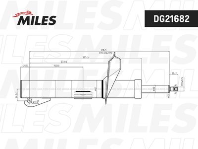 Амортизатор MILES DG21682 для FORD TOURNEO
