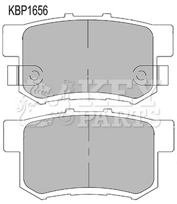 Комплект тормозных колодок, дисковый тормоз KEY PARTS KBP1656 для HONDA PRELUDE