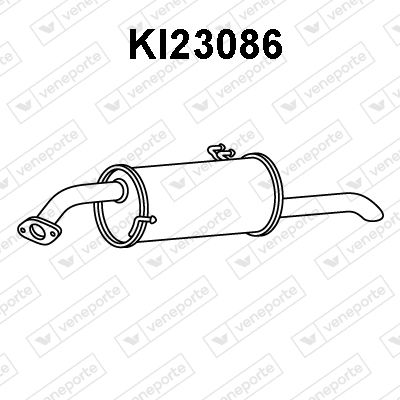 Глушитель выхлопных газов конечный VENEPORTE KI23086 для KIA RIO