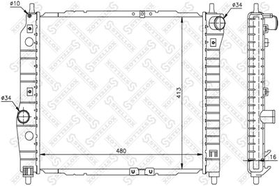STELLOX 10-25193-SX Крышка радиатора  для CHEVROLET LANOS (Шевроле Ланос)