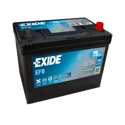 Стартерная аккумуляторная батарея EXIDE EL754 для NISSAN CHERRY