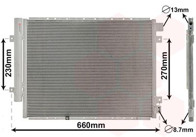 CONDENSATOR CLIMATIZARE VAN WEZEL 83015704