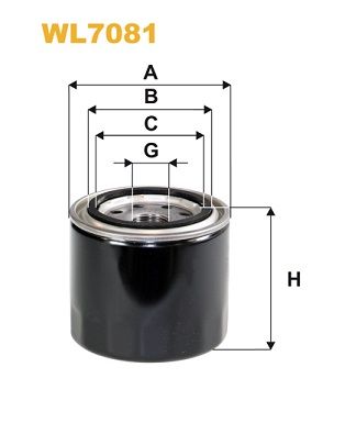 Oil Filter WIX FILTERS WL7081