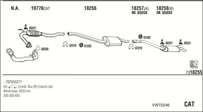 SISTEM DE ESAPAMENT WALKER VW72246