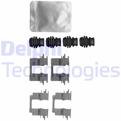 Комплектующие, колодки дискового тормоза DELPHI LX0624 для MITSUBISHI ASX