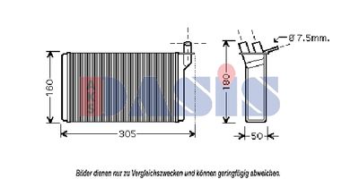 AKS DASIS Kachelradiateur, interieurverwarming (499007N)