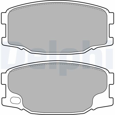 Brake Pad Set, disc brake LP2073