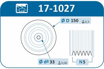 Remenica, kľukový hriadeľ IJS GROUP 17-1027