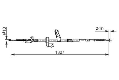 Тросик, cтояночный тормоз BOSCH 1 987 482 902 для TOYOTA RAV 4