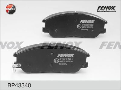 Комплект тормозных колодок, дисковый тормоз FENOX BP43340 для SSANGYONG RODIUS