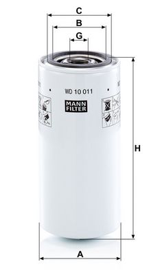 Hydraulisch filter (geschroefd) past: BOBCAT 2000, 843 JOHN DEERE 1040, 1040V, 1140, 1140A, 1140V, 200 C LC, 200 LC, 230 C LC, 230 LC, 270 C LC, 2040, 2140, 2140DT, 2150 2WD, 2150 4WD, 2155, 2240