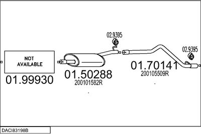SISTEM DE ESAPAMENT MTS DACI83198B117999