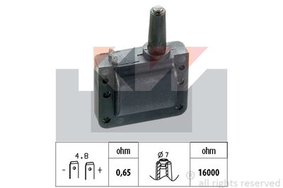 KW 470 216 Катушка зажигания  для HONDA CONCERTO (Хонда Конкерто)