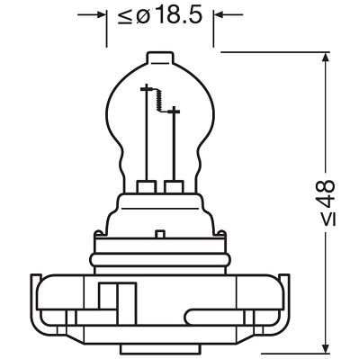 GLüHLAMPE HAUPTSCHEINWERFER ams-OSRAM 5202 2