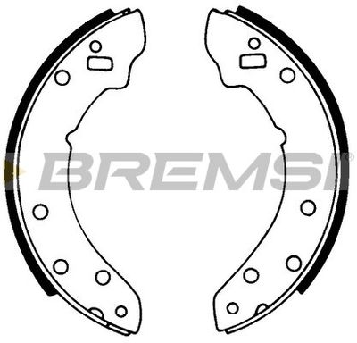 BREMSI GF0430 Ремкомплект барабанных колодок  для TRIUMPH STAG (Триумпх Стаг)