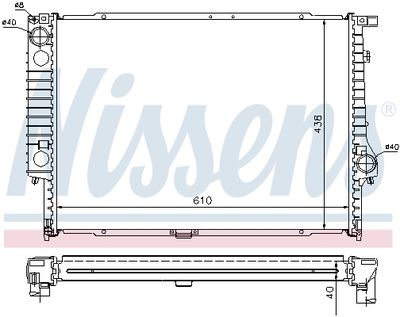 RADIATOR RACIRE MOTOR NISSENS 60596A 4