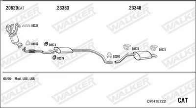 ABGASANLAGE WALKER OPH19722