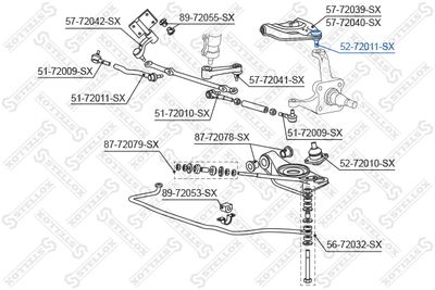 Шарнир независимой подвески / поворотного рычага STELLOX 52-72011-SX для MITSUBISHI L200
