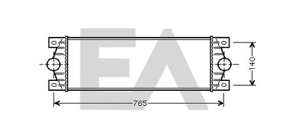EACLIMA 36A60024 Интеркулер  для RENAULT TRUCKS MASCOTT (Рено тракс Маскотт)