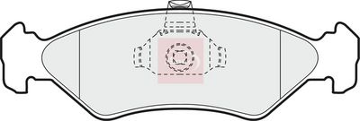 APEC Brake Pad Set, disc brake PAD882