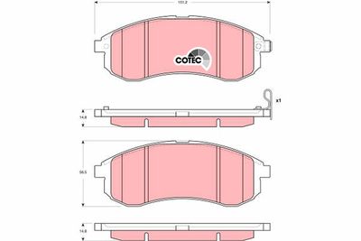 Brake Pad Set, disc brake GDB3380