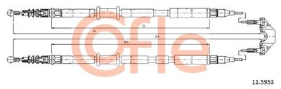 Тросик, cтояночный тормоз COFLE 92.11.5953 для OPEL ASTRA