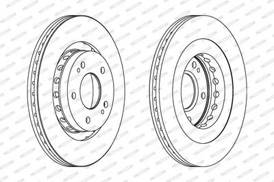 BREMSSCHEIBE FERODO DDF1642C 1