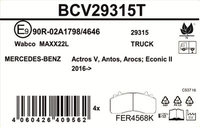 set placute frana,frana disc BERAL 2142931501