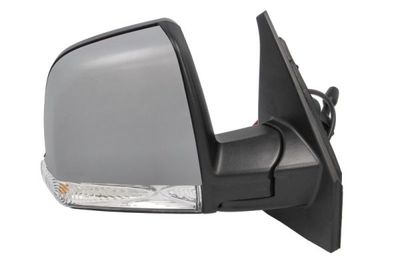 Zijspiegel Rechts (mechanisch, in reliëf, under-coated) past: FIAT DOBLO II  OPEL COMBO D 09.14-12.22