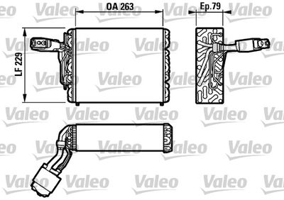 VALEO 817110 Випарник для SEAT (Сеат)