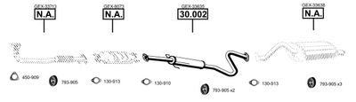 Изпускателна система ASMET RO301200
