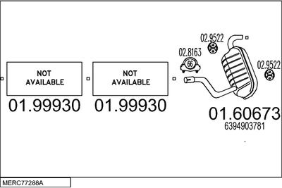 Układ wydechowy MTS MERC77288A056151
