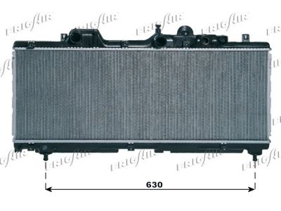 Радиатор, охлаждение двигателя FRIGAIR 0104.3027 для FIAT PUNTO