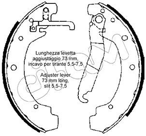 Sada brzdových čelistí CIFAM 153-463
