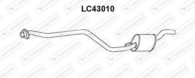 Средний глушитель выхлопных газов VENEPORTE LC43010 для AUTOBIANCHI Y10