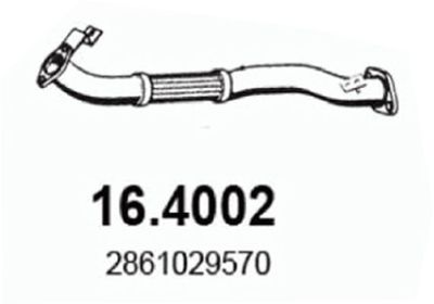 Výfuková trubka ASSO 16.4002