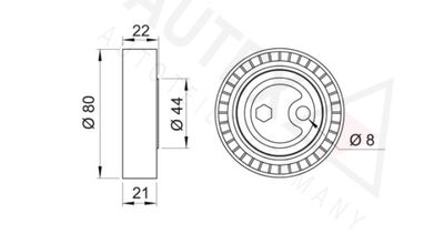 ROLA INTINZATOR CUREA TRANSMISIE AUTEX 641487 1