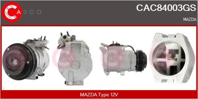 CASCO CAC84003GS Компрессор кондиционера  для MAZDA 5 (CW) 2.0