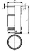 Cylinderhylsa KOLBENSCHMIDT 89464110