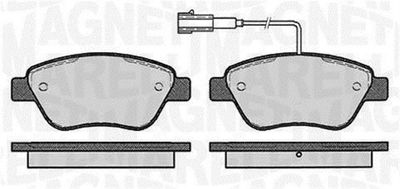 Комплект тормозных колодок, дисковый тормоз MAGNETI MARELLI 363916060126 для CITROËN NEMO