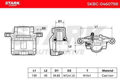 спирачен апарат STARK SKBC-0460798