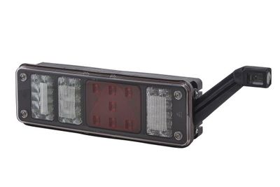 Achterlicht Rechts (LED, 24V, met indicator, anti-fog licht, achteruitrijlicht, met stoplicht, parkeerlicht, driehoekige reflector, zijspeling)