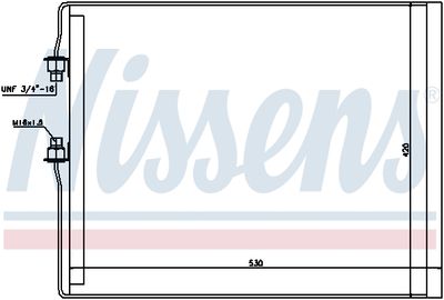 Condensator, climatizare NISSENS 94990