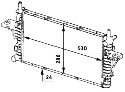 KüHLER MOTORKüHLUNG MAHLE CR609000S 1