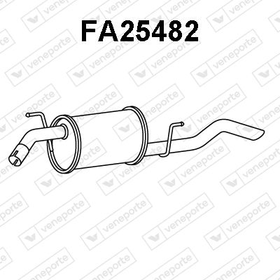 Глушитель выхлопных газов конечный VENEPORTE FA25482 для FIAT TIPO