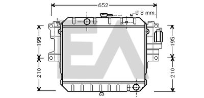 Радиатор, охлаждение двигателя EACLIMA 31R19024 для DAIHATSU FEROZA