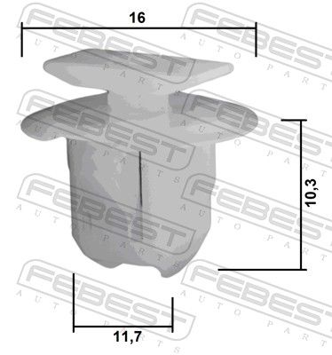 CLIPS ACOPERIRE DECORATIVA SI PROTECTIE FEBEST 88570133 1