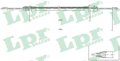 Cable Pull, parking brake C0212B
