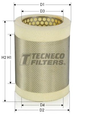 Воздушный фильтр TECNECO FILTERS AR865S для PEUGEOT 505