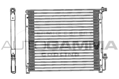 AUTOGAMMA 101761 Радиатор кондиционера  для ALFA ROMEO 164 (Альфа-ромео 164)